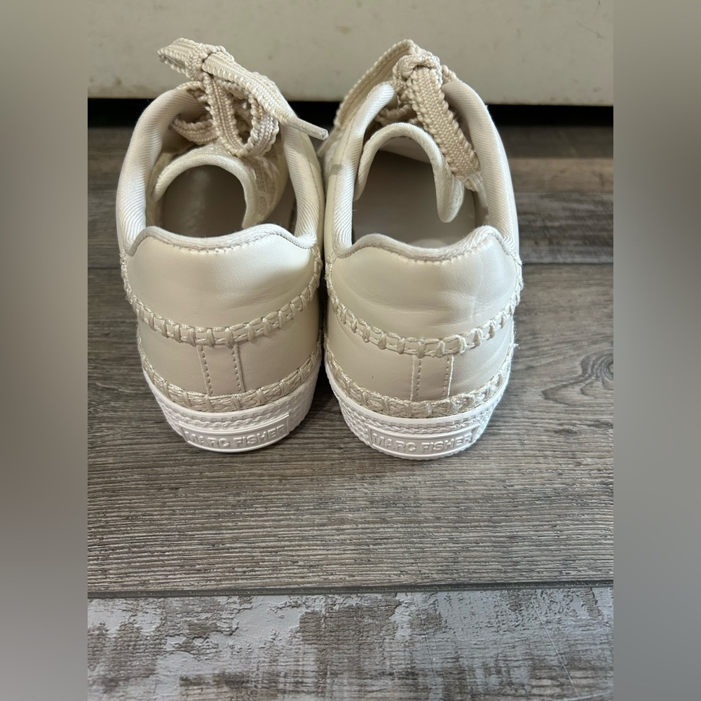 Marc Fisher Sprying Platform cream Lace sneaker shoe - Picture 8 of 9